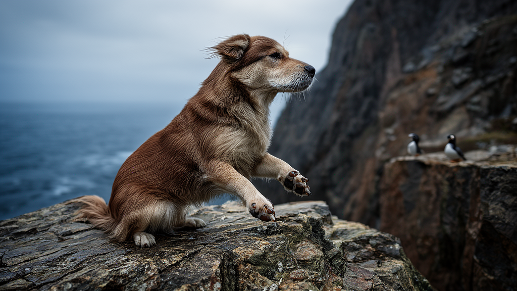 Norwegian Lundehund showing six toes and flexible shoulders